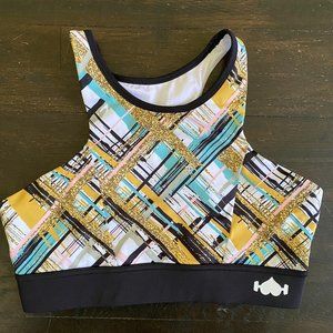 WodBottom Gold Fever Sports Bra